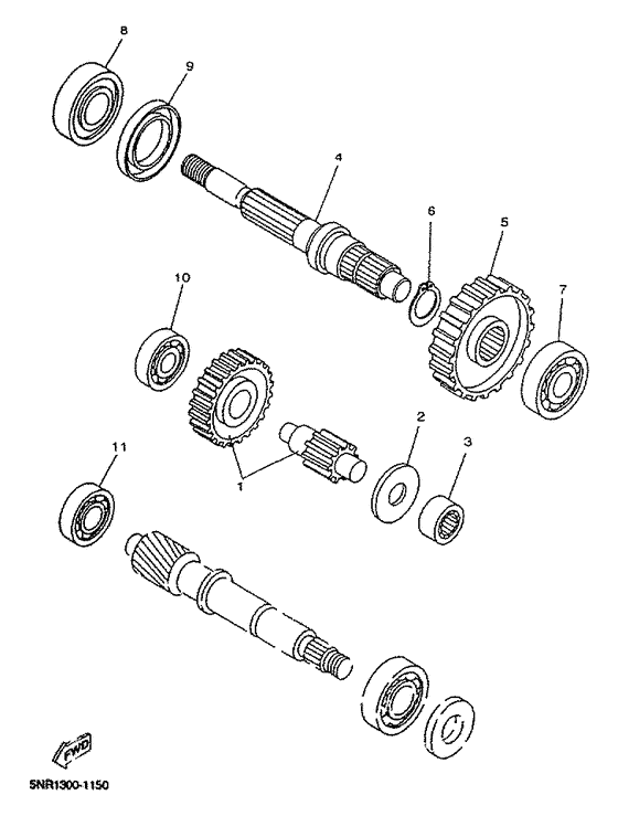 YP125D Трансмиссия