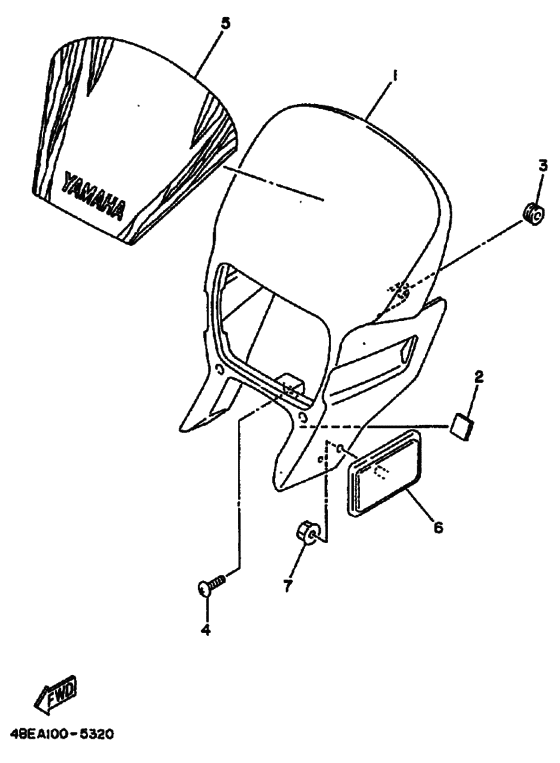 XT225 XT225G Cowling comp