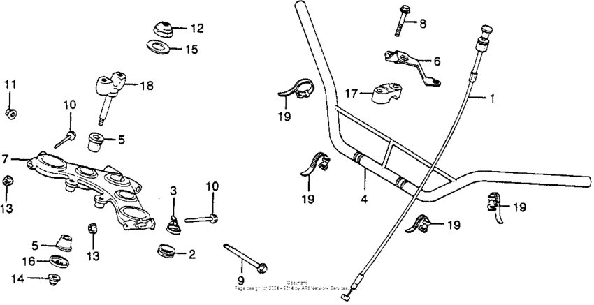 Handlebar + top bridge