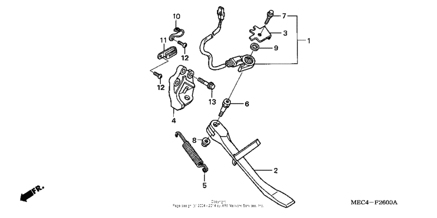 NRX1800D Подножка
