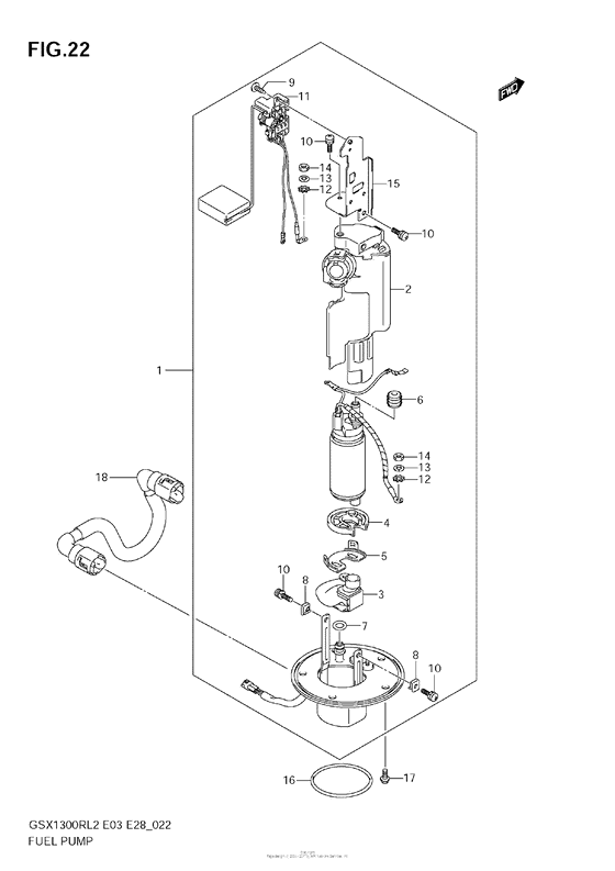 GSX1300R Топливный насос