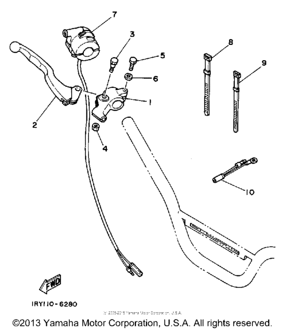 BW80U Handle switch-lever