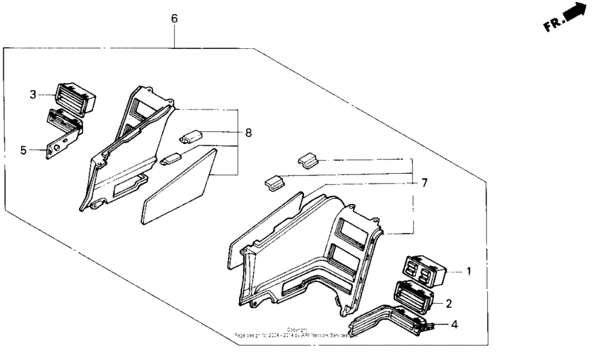 Side shelter set 90