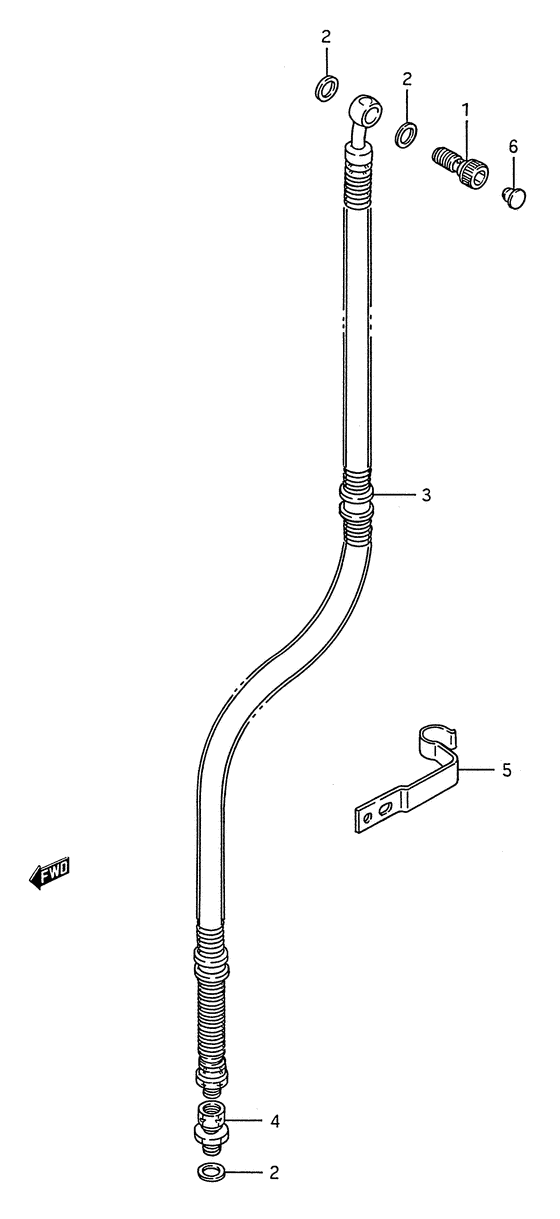 VS1400 Передние тормозные трубки