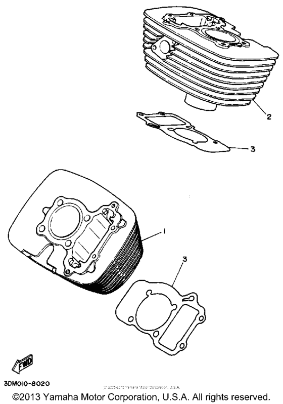 XV250 Цилиндры