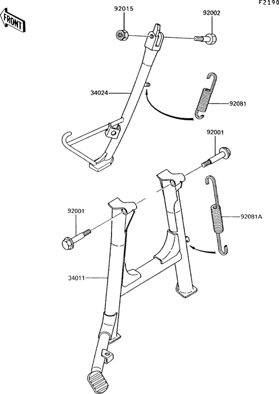 ZG1000 Подножка