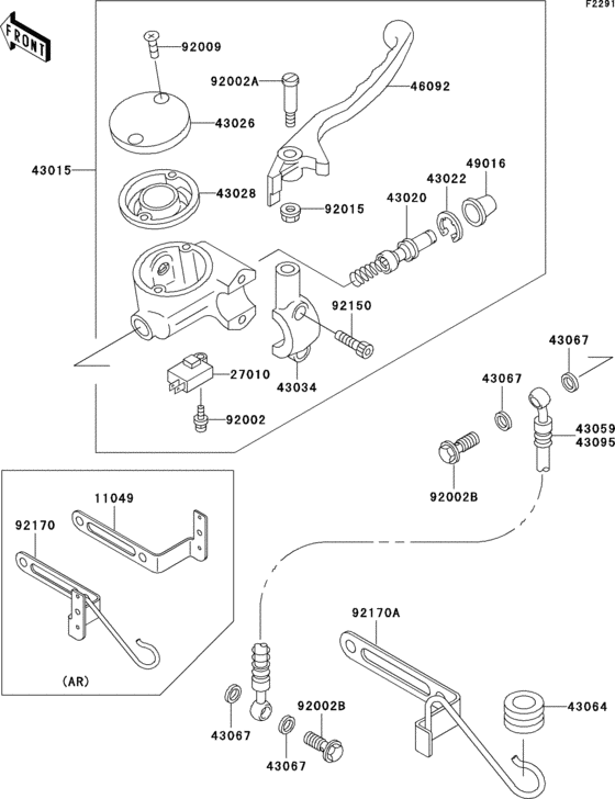 VN800 Главный тормозной цилиндр