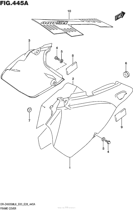Frame Cover (Dr-Z400Sml6 E03)