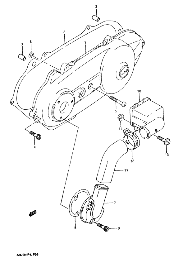 Crankcase left cover
