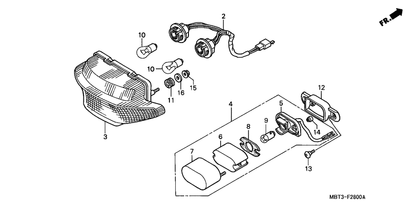 Taillight unit ass`y
