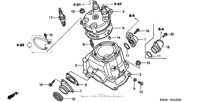 Cylinder head ('02-'03)