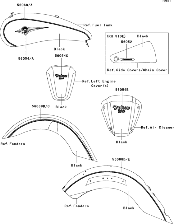 VN2000 Decals(black)(g8f)