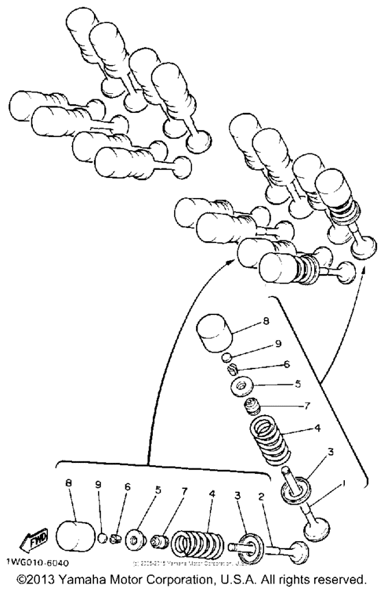 FZR600RA Клапана