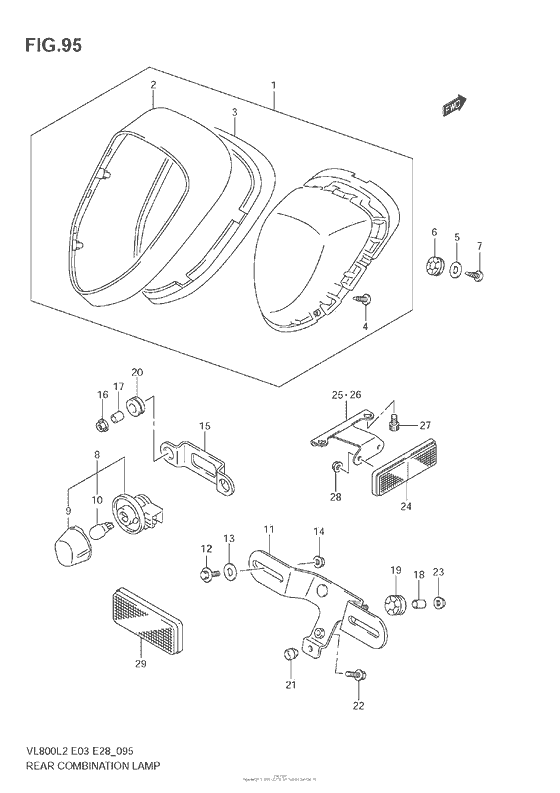 VZ800 Rear Combination Lamp (Vl800T  E28)