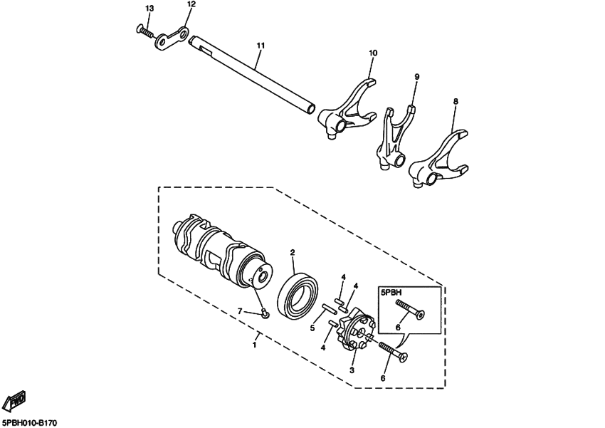 XVS1100 ｼﾌﾄｶﾑ.ﾌｵｰｸ