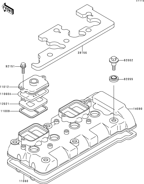 ZX600 Крышка головки цилиндров