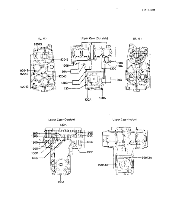 Crankcase bolt & stud pattern
