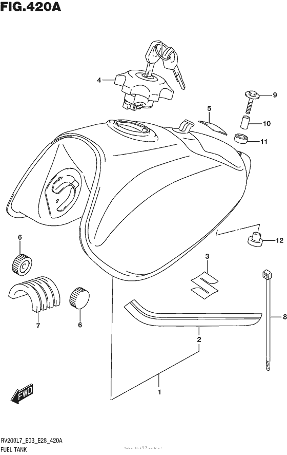 Fuel Tank (For Ysf,019) (Rv200L7 E03)