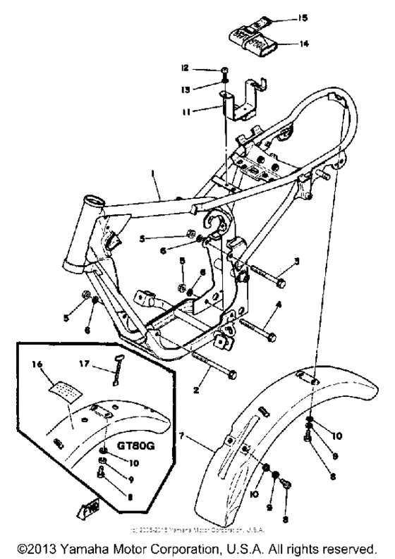 Frame - rear fender