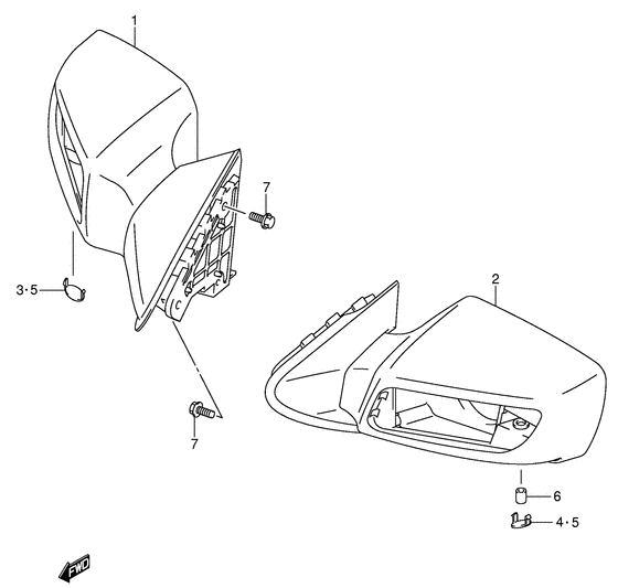 AN650 Зеркало
