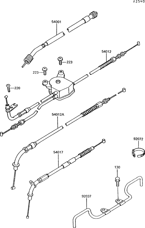 ZG1200 Тросы управления