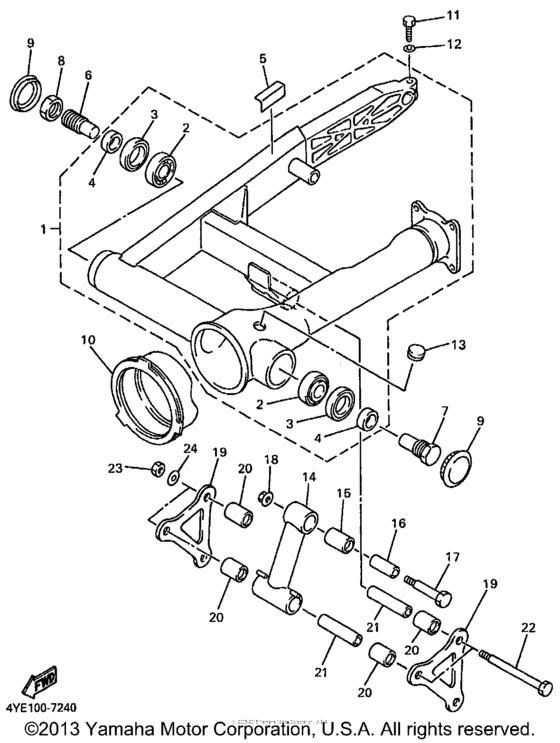 XVZ13LTKC Бугель