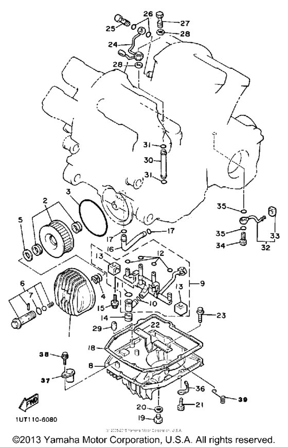 XVZ13DTC Маслянный фильтр