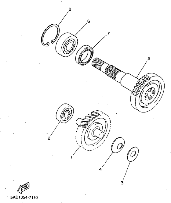 YN50R Трансмиссия