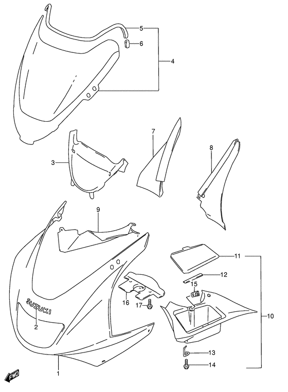 Cowling body
