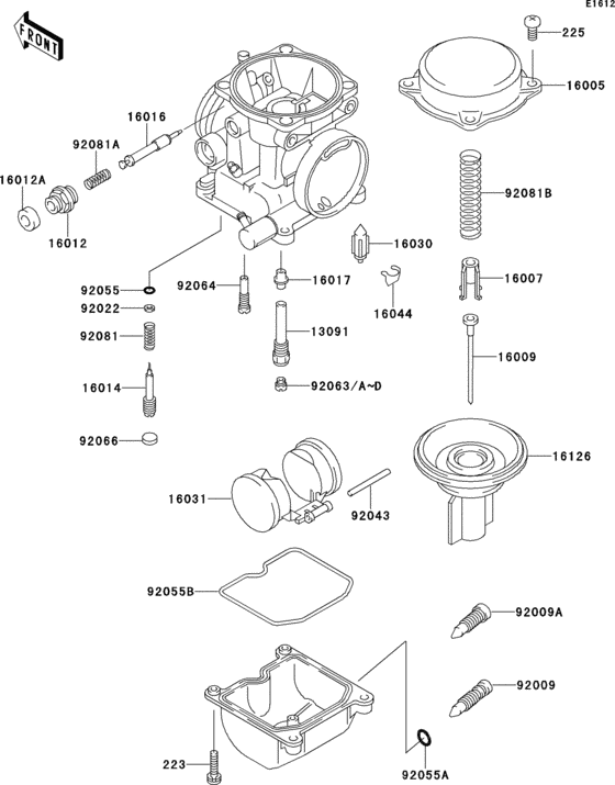EL250 Карбюратор в разборе
