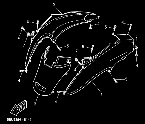 YH50 Боковые обтекатели