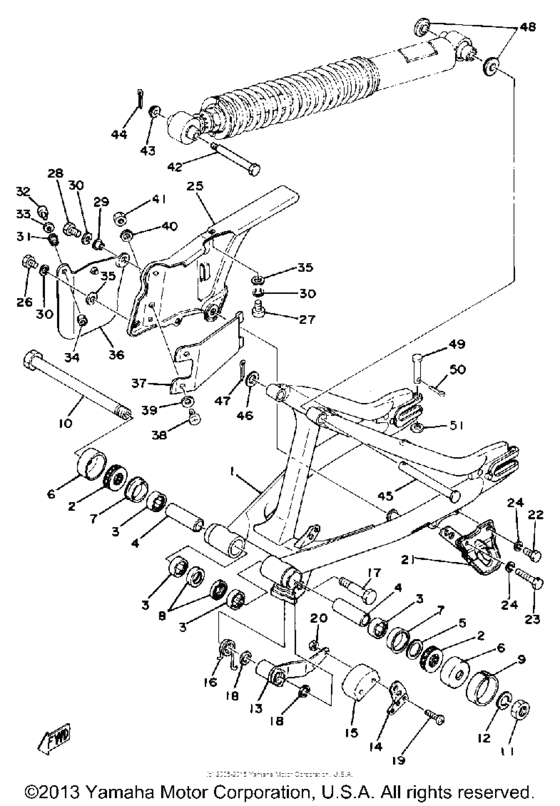 Rear arm-chain case