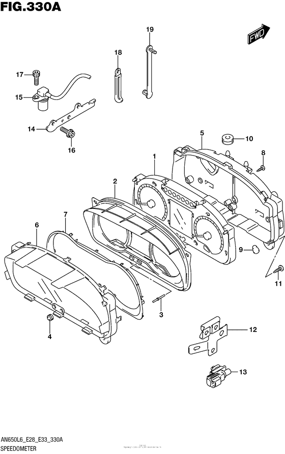 Speedometer (An650L6 E33)