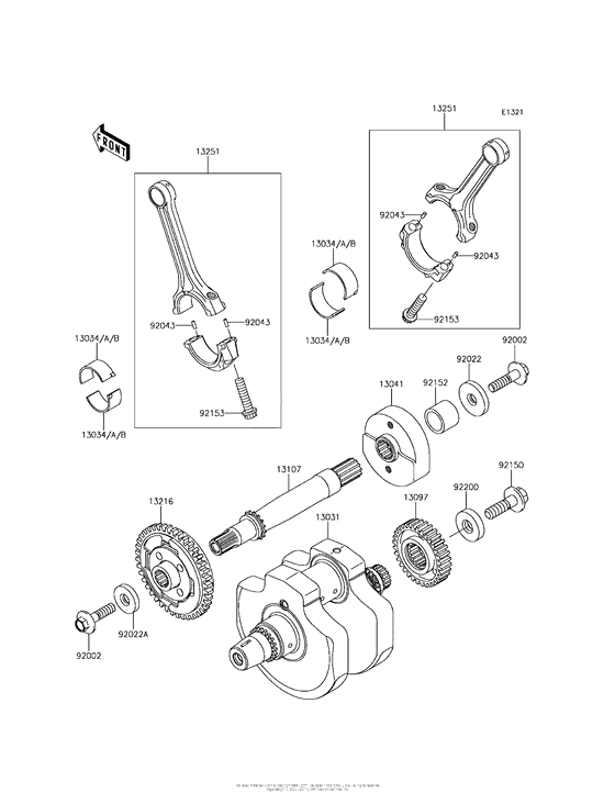 VN900 Коленвал