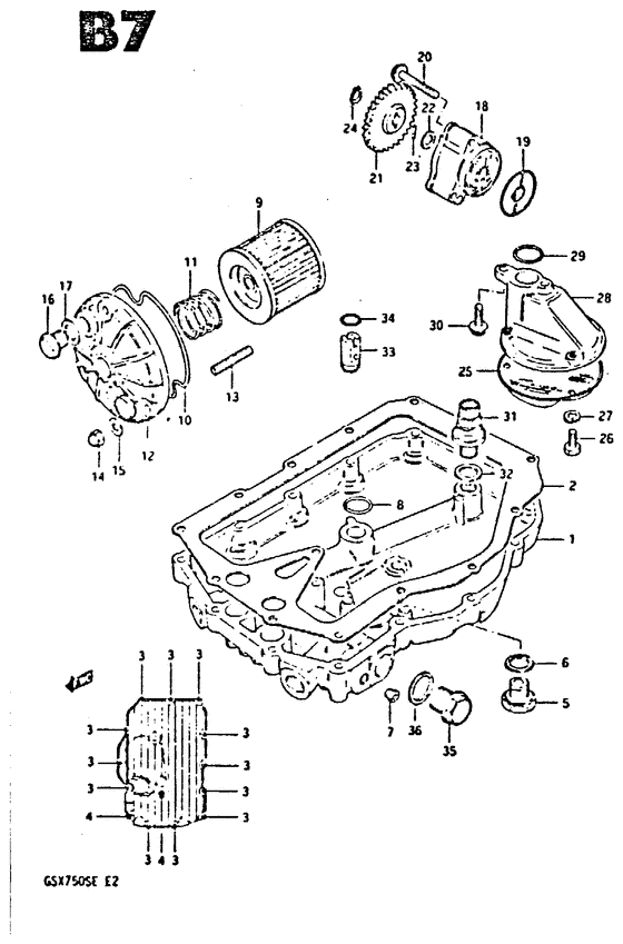 Oil pump - oil filter