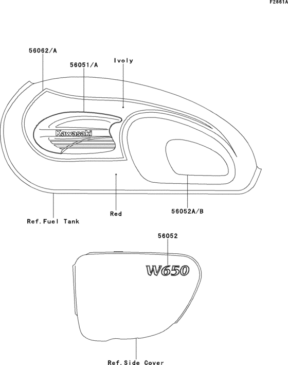 EJ650 Decals(red / ivoly)