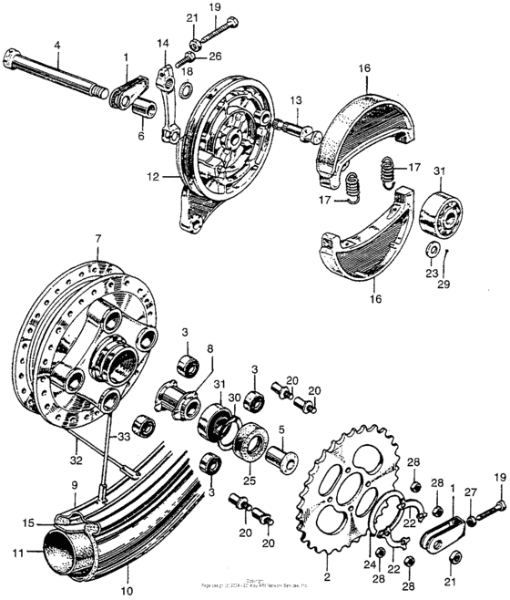 Cl175 rear wheel