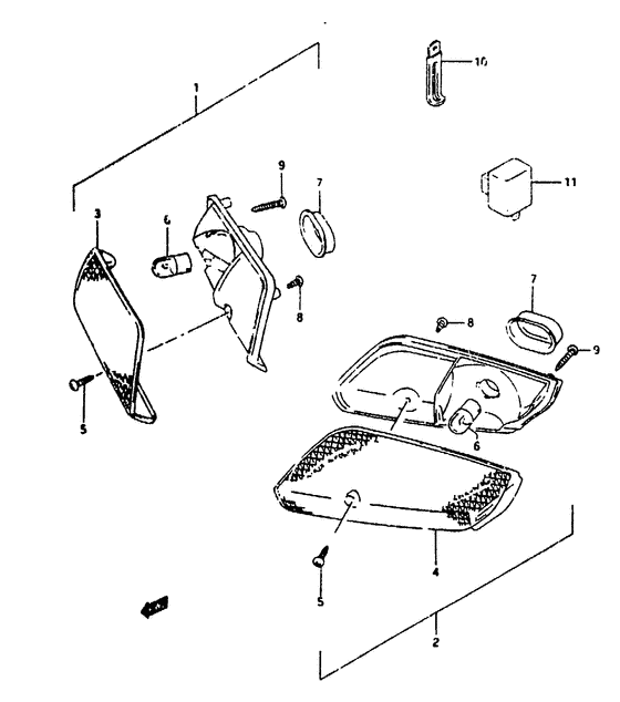 Front turn signal lamp