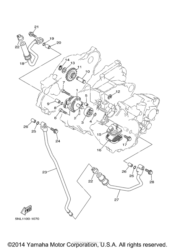 WR250FP Масляный насос