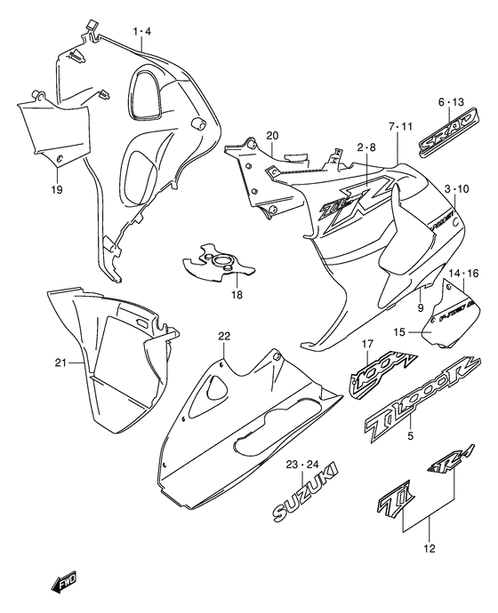 TL1000 Under cowling