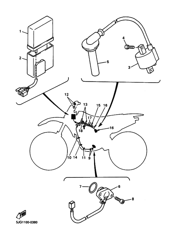 YZ426F YZ426FM Equipo electrico