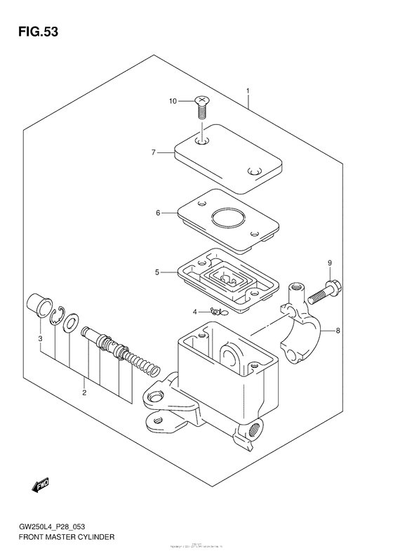 GW250 Главный тормозной цилиндр