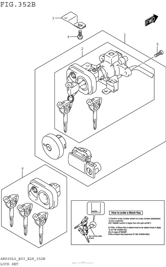 Lock Set (An650L5 E33)