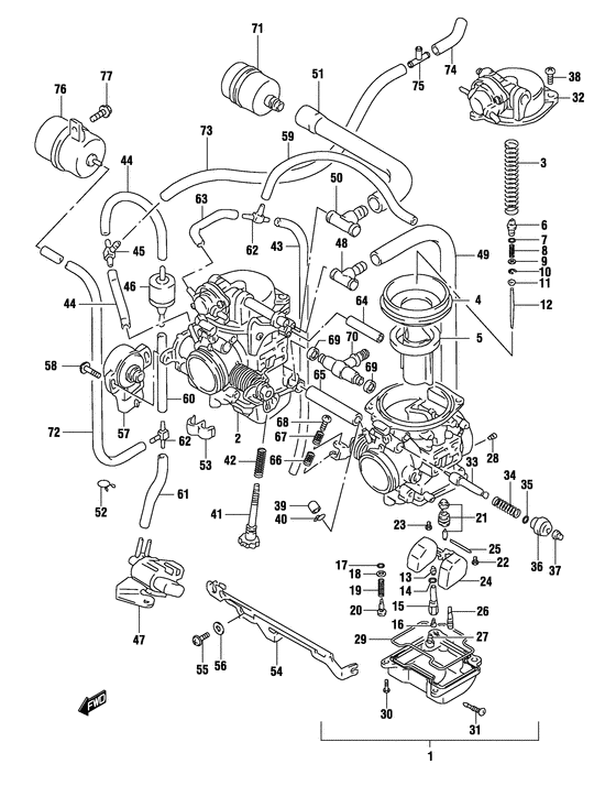 Carburetor assy