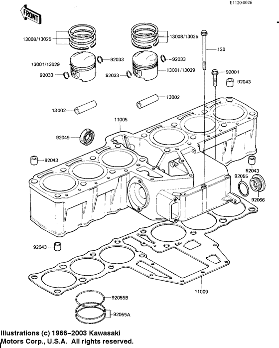 Cylinder/pistons