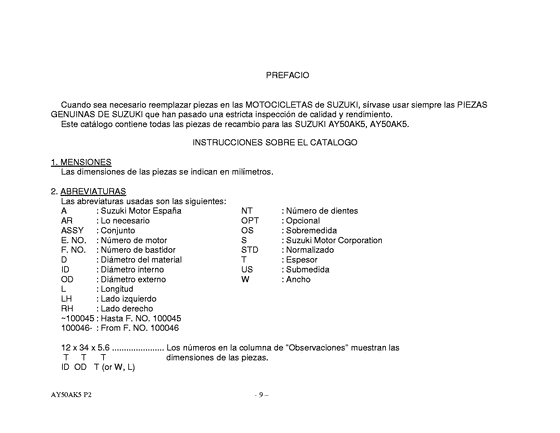 AY50 Catalog preface