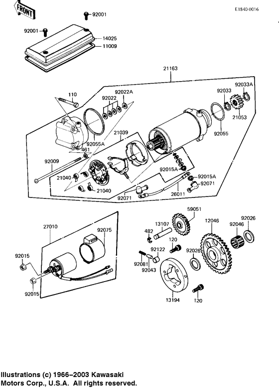 Starter motor/starter clutch