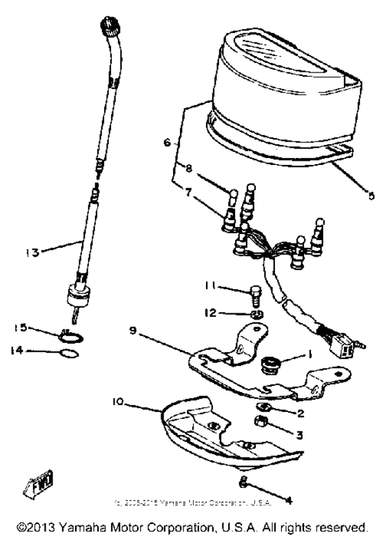 SR250TH Спидометр