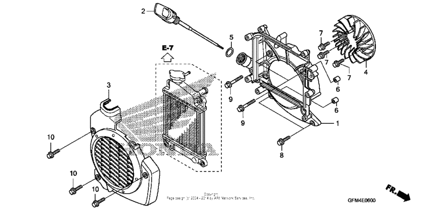NHX110 Cooling fan + radiator cover