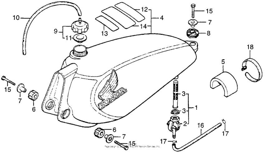 Fuel tank + fuel valve